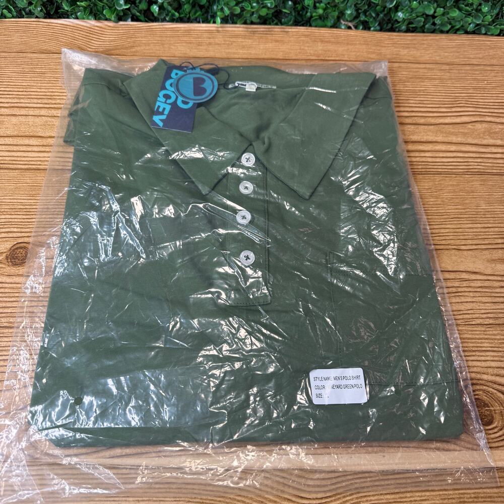 NWT Badd Bogey Mens Golf Polo Shirt Vineyard Green Sz XL New Gift
